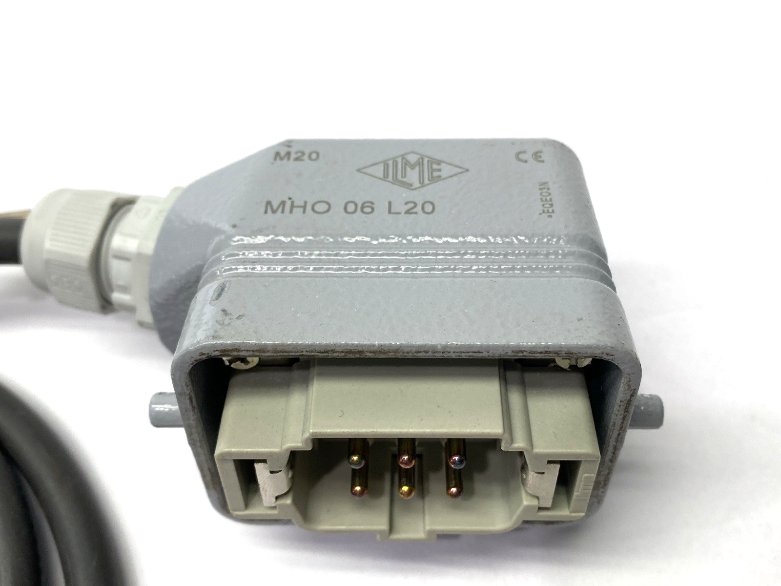 Atlas Copco 4222 1801 02 Power Cable w/ ILME MHO 06 L20 Connector - Maverick Industrial Sales