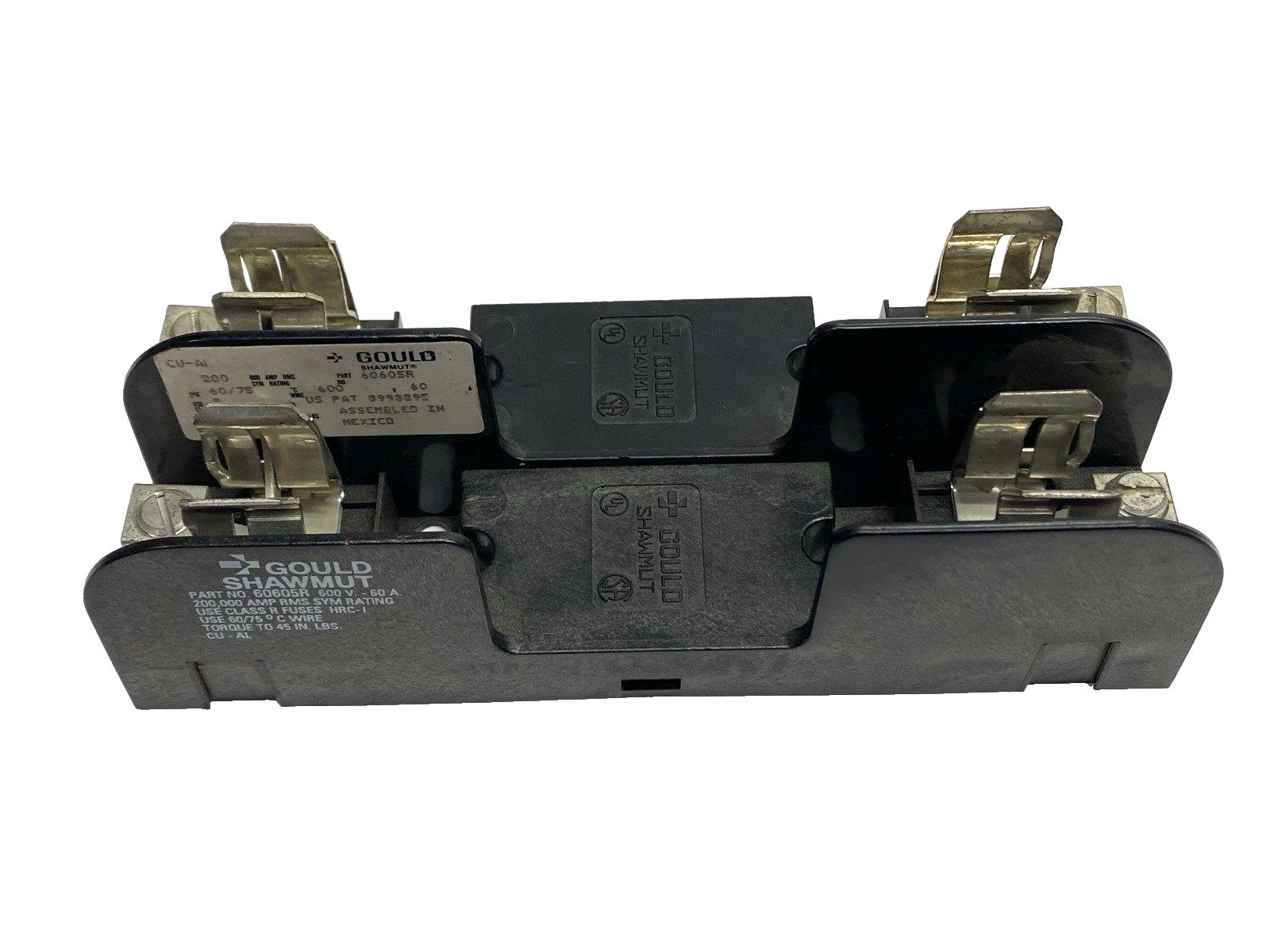 Gould Shawmut 60605R Fuse Holder Class R 600V 60A LOT OF 2 - Used - Maverick Industrial Sales