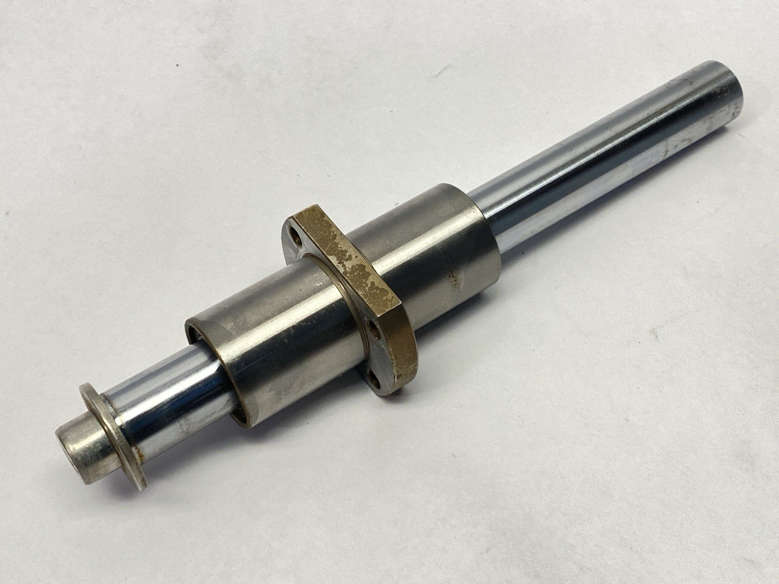 LHMCWF20 | Misumi Center Flanged Linear Ball Bearing 20mm Diameter w/ Shaft 200mm - Used - Maverick Industrial Sales