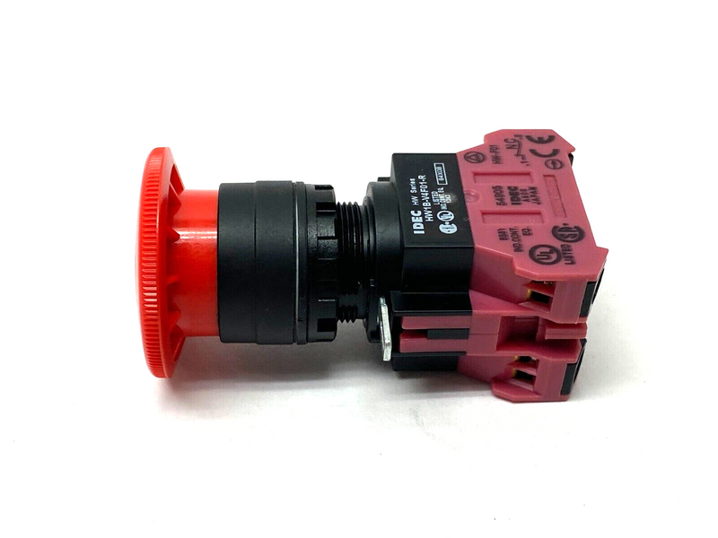 IDEC HW1B-V4F01-R Emergency Stop Pushbutton Twist Release 22mm - Maverick Industrial Sales