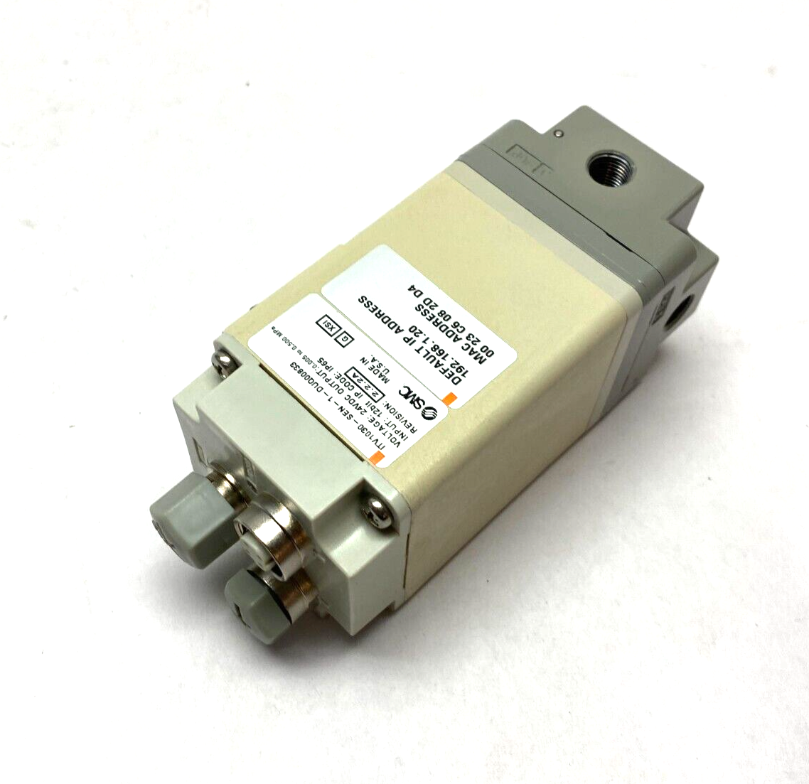 SMC ITV1030-SEN-1-DUQ00833 Ethernet/IP Electro-Pneumatic Regulator - Maverick Industrial Sales
