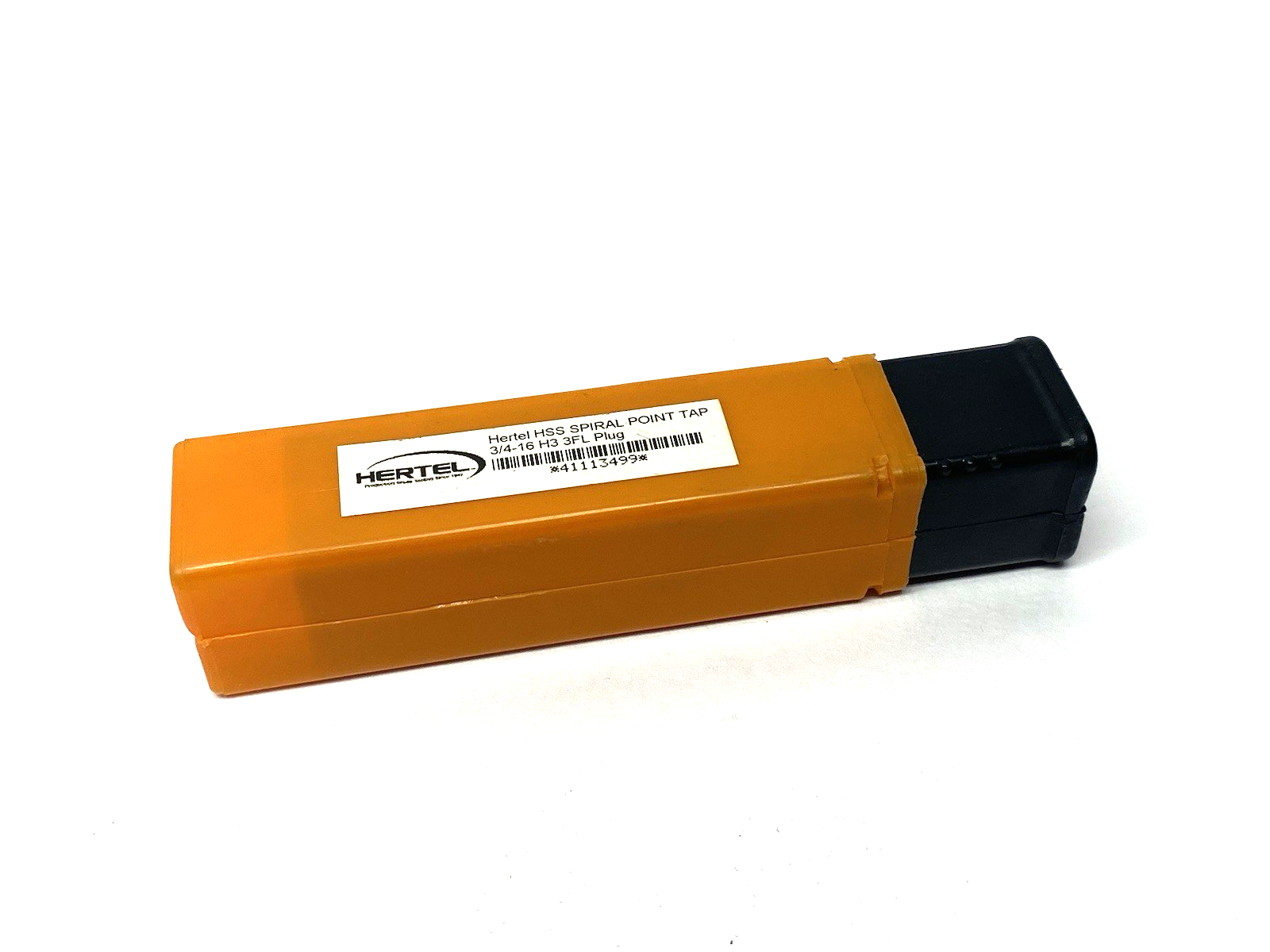 41113499 | Hertel Spiral Point Tap: 3/4-16 UNF, 3 Flutes, Plug Chamfer, 3B Class - New – Open box - Maverick Industrial Sales