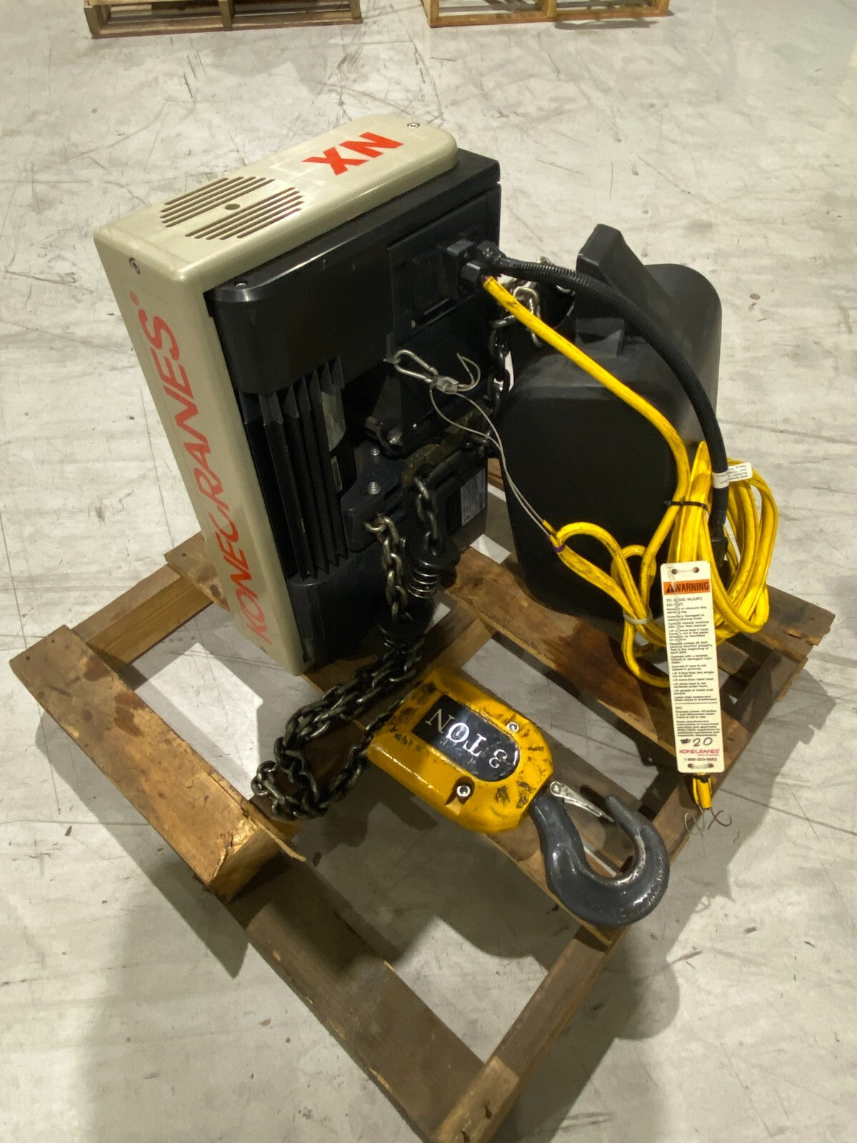 Konecranes XN16300018T16T2C Electric Chain Hoist 3-Ton Capacity 2-Falls 3-Phase - Maverick Industrial Sales