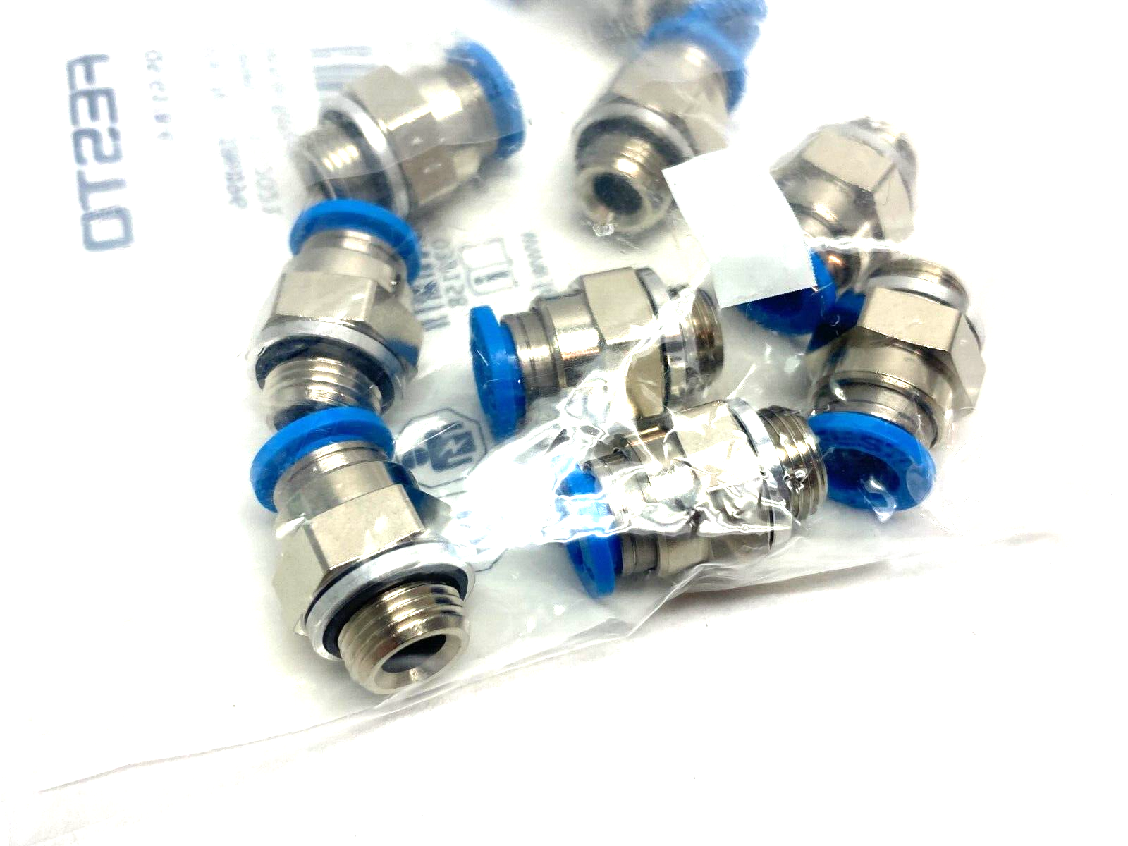 Festo QS-G1/8-6 Push-In Fitting Male Thread 6mm OD Tube 186096 PKG OF 10 - Maverick Industrial Sales