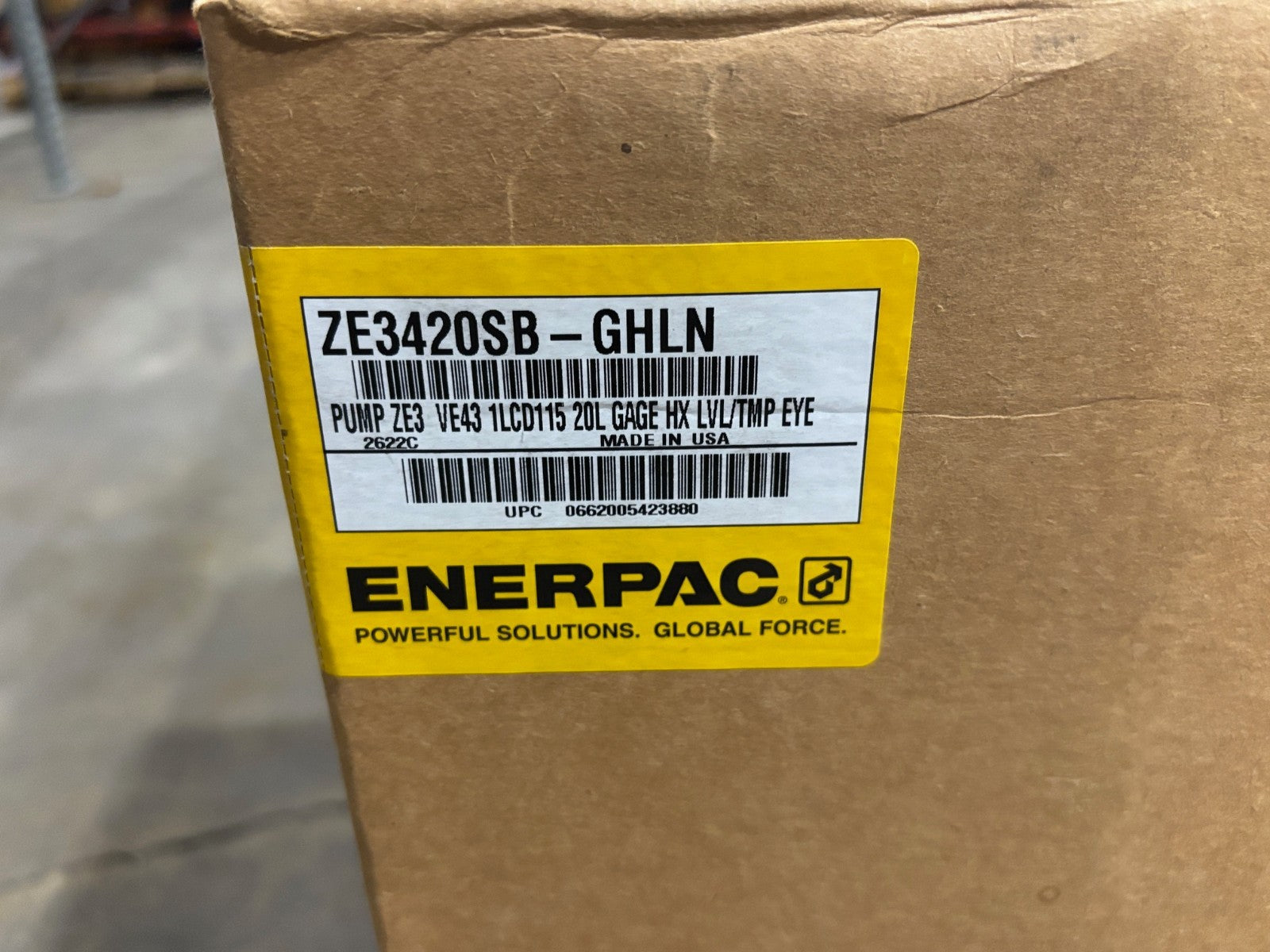 Enerpac ZE3420SB-GHLN Electric Hydraulic Pump, 10,000 PSI, ZE3, 115V, 20L - Maverick Industrial Sales