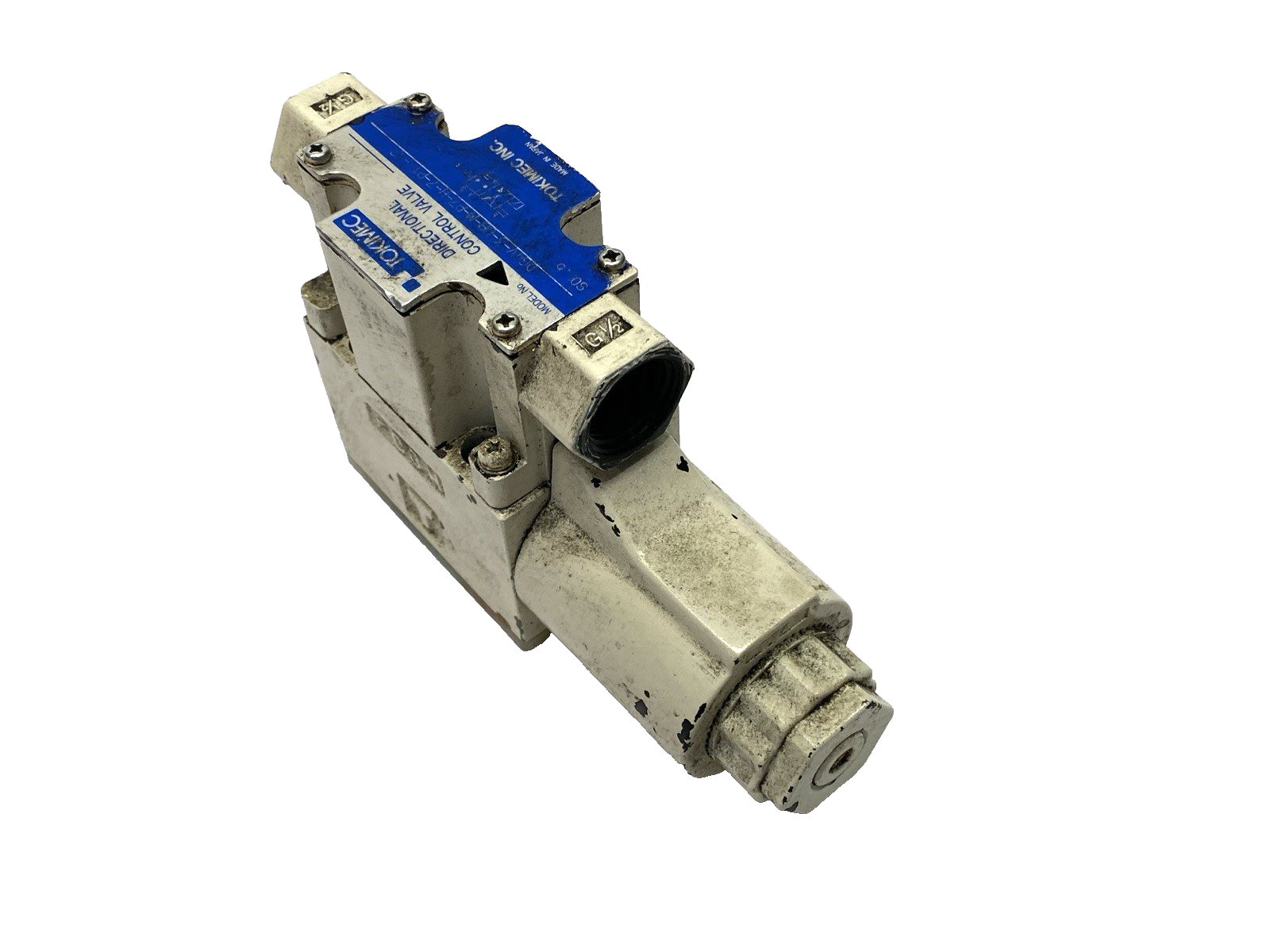 Tokimec DG4V-3-0B-M-P7-H-7-P12-52 Solenoid Directional Control Valve 1/2" Ports - Maverick Industrial Sales