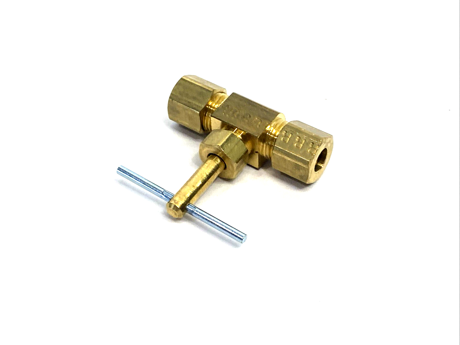 NV105C-4 | Parker Brass Needle Valve, 1/4" Tube O.D. Compression X 2-PK - New – Open box - Maverick Industrial Sales