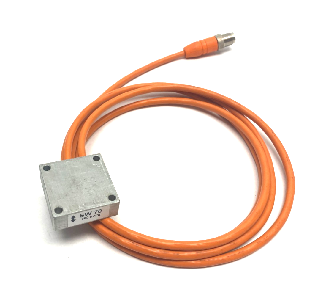 REOVIB SW 70 Accelerometer IP54 M12 4-Pin 2m Cable 300mV/g Aluminum Case - Maverick Industrial Sales