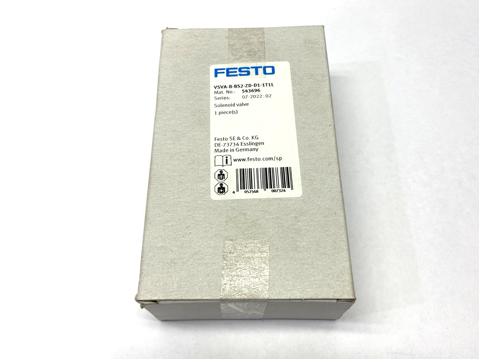 Festo VSVA-B-B52-ZD-D1-1T1L Pneumatic Solenoid Valve 543696 - Maverick Industrial Sales