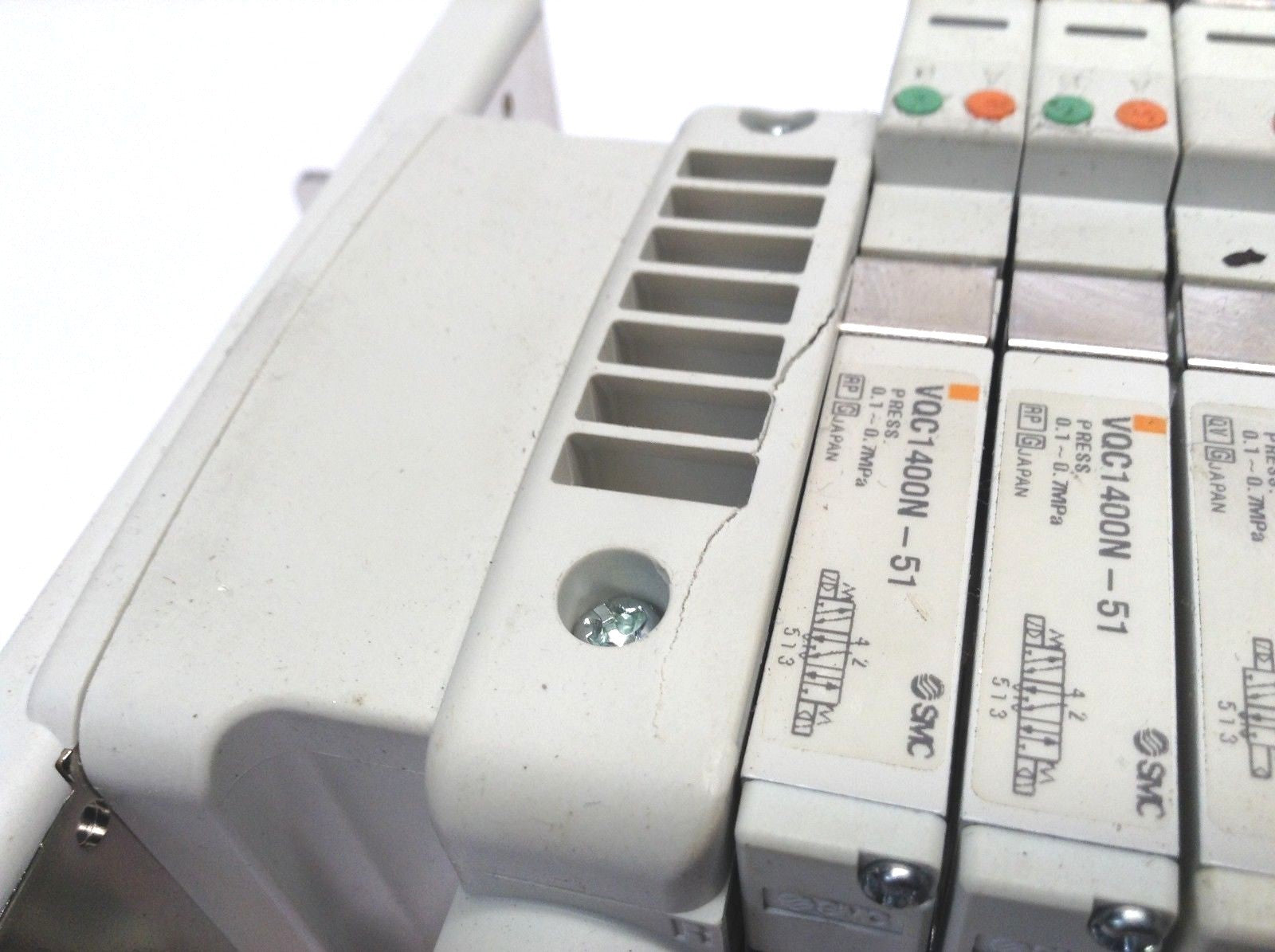 SMC VV5QC11-03N7SD0-S Pneumatic Solenoid Manifold - Maverick Industrial Sales