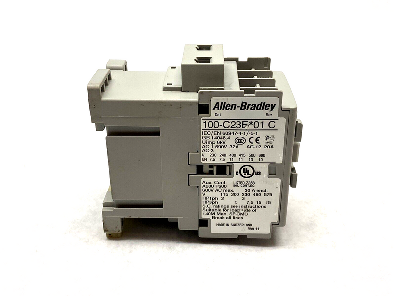 Allen Bradley 100-C23EJ01 Ser. C Contactor 1 N.C. 3-Pole 24VDC - Maverick Industrial Sales