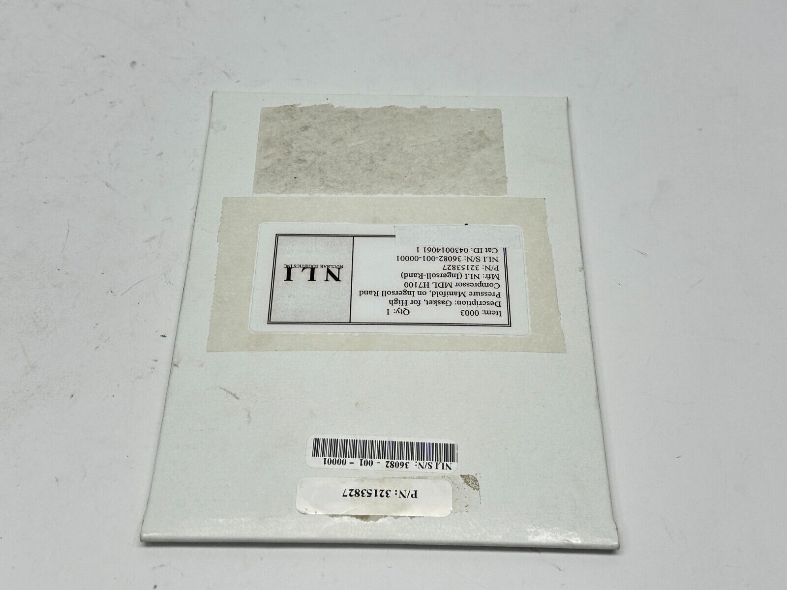 Nuclear Logistics Inc 32153827 Gasket For Ingersoll Rand MDL H7100 - Maverick Industrial Sales