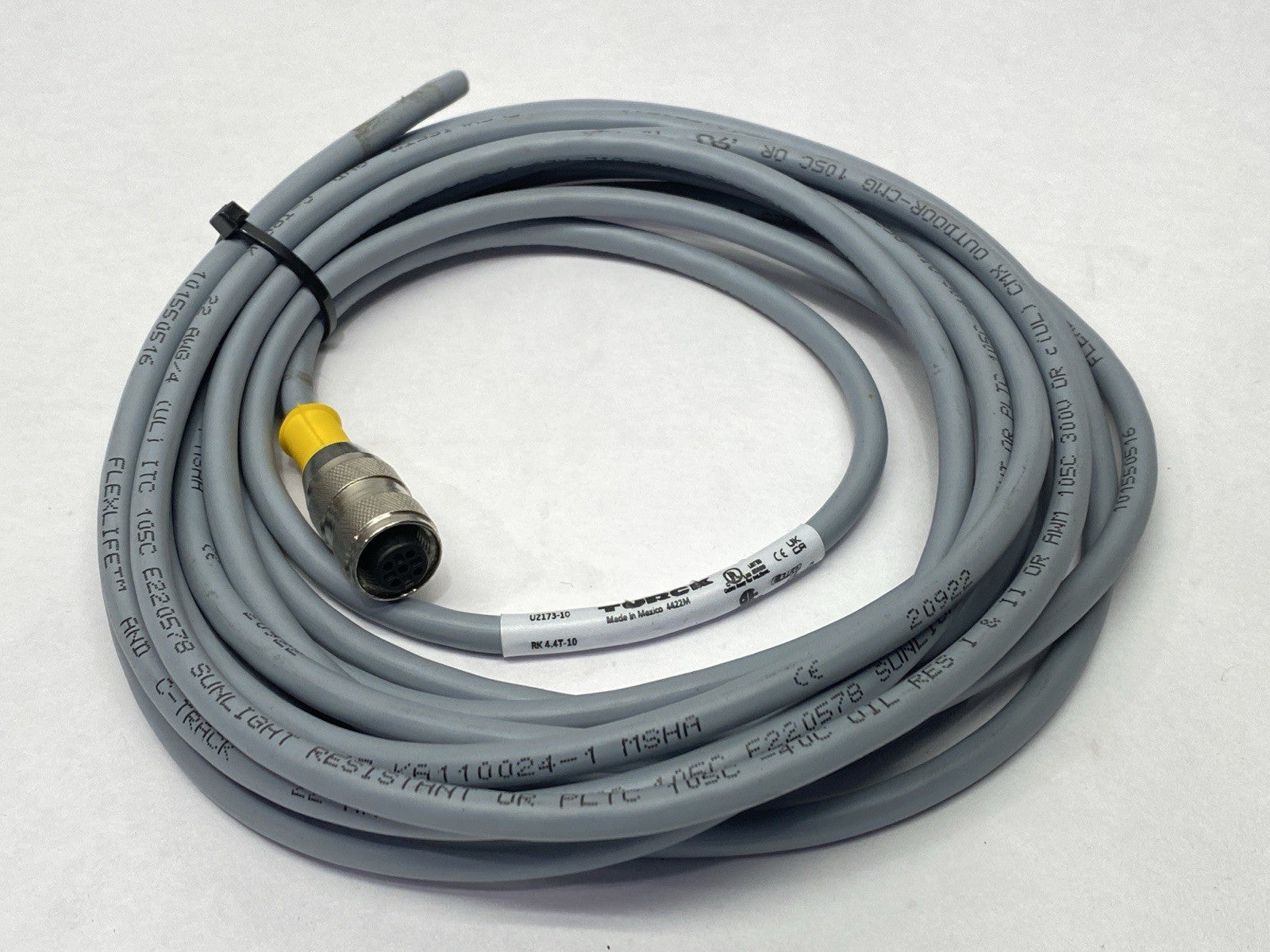 Turck RK4.4T-10 Actuator Sensor Cable Female M12 4-Pin U2173-10 - Maverick Industrial Sales
