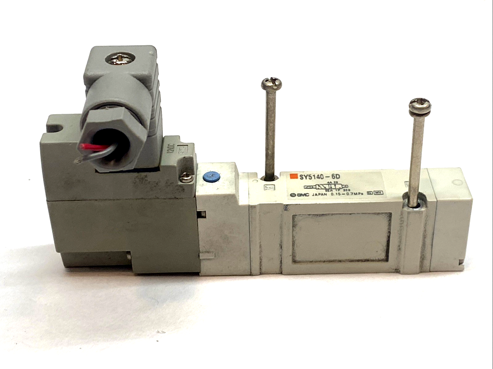SY5140-6D | SMC 5-Port Solenoid Valve Single Coil Base Mount - Used - Maverick Industrial Sales