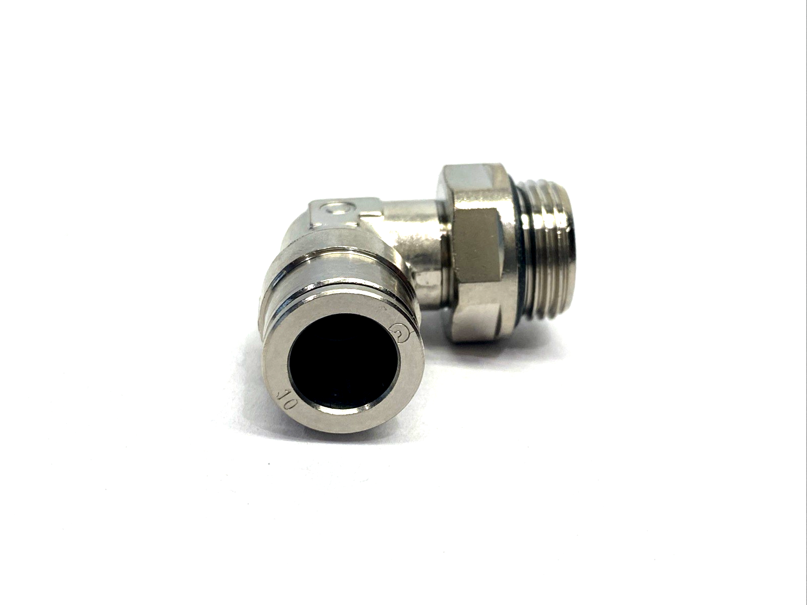 Atlas Copco 0702.0706 Elbow Fitting 10-G3/8-A-360 10mm Tube 702.0706 LOT OF 2 - Maverick Industrial Sales