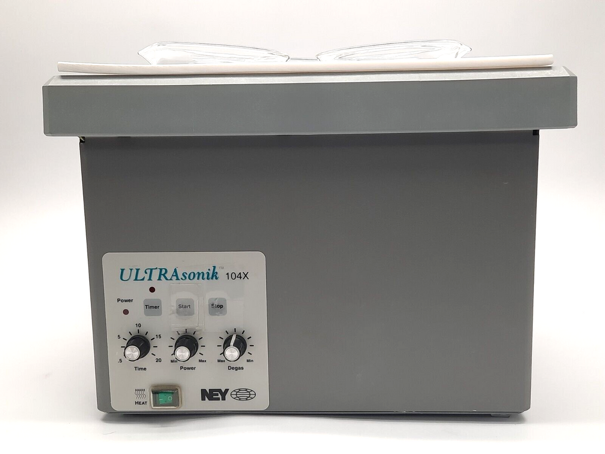 104X, ALM0048-101 | NEY 104X ULTRAsonik Cleaner w/ Adjustable Controls 11Qt ALM0048-101 w/ Beakers - Used - Maverick Industrial Sales