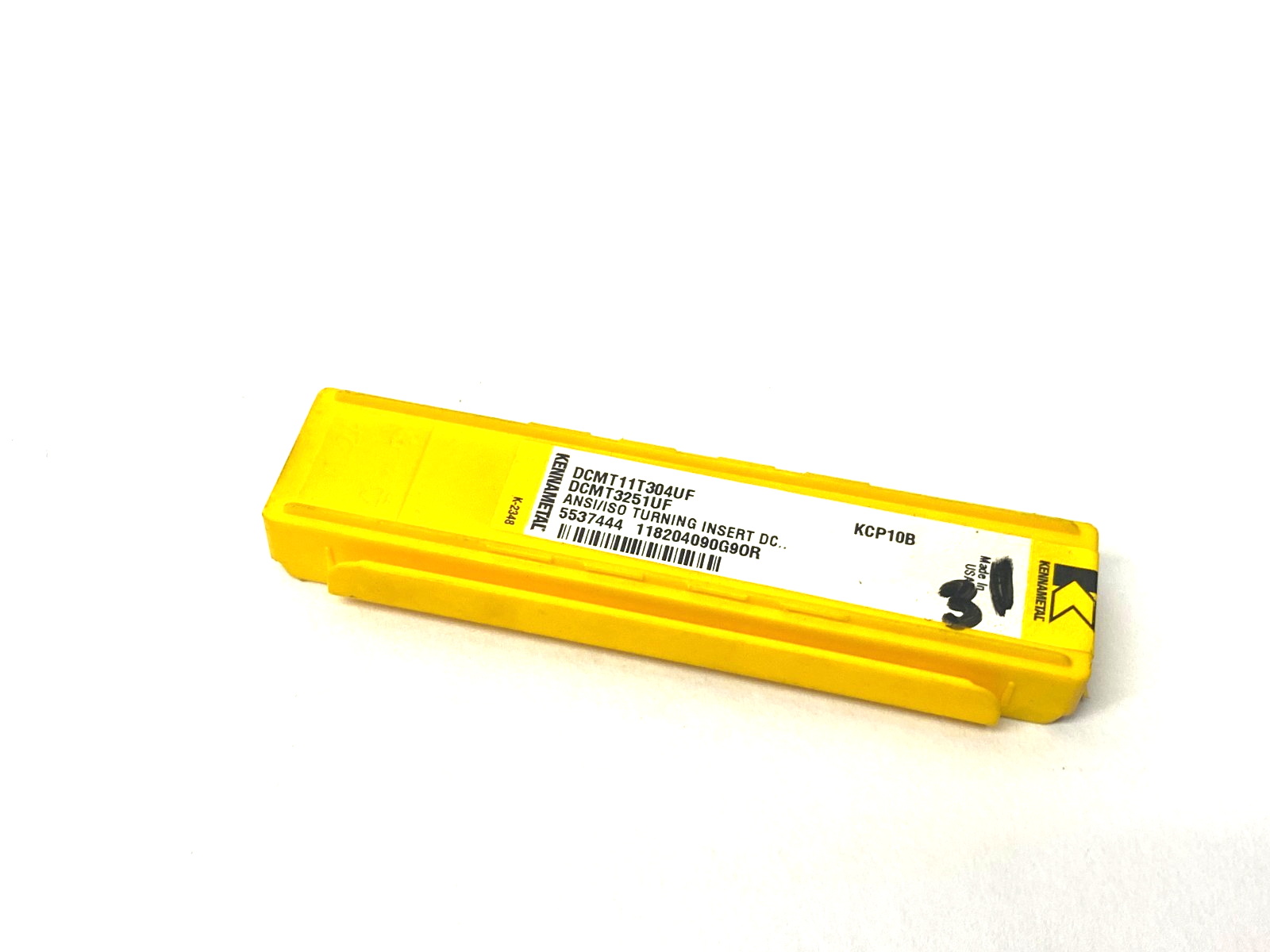 Kennametal 5537444 Screw-On Insert DCMT-UF DCMT11T304UF PKG OF 3 - Maverick Industrial Sales