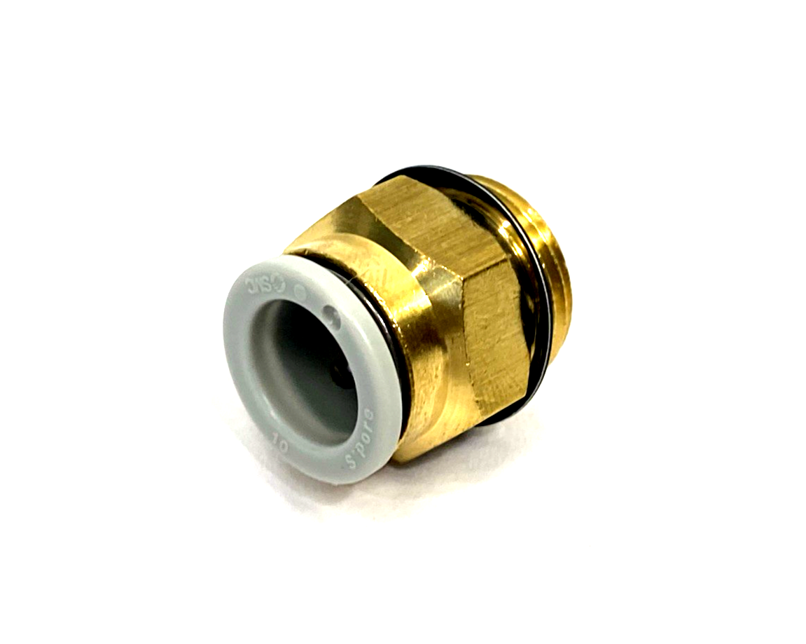 KQ2H10-U03A | SMC Pneumatic One-Touch Fitting 10mm Tube O.D. G 3/8" LOT OF 10 - New Other - Maverick Industrial Sales
