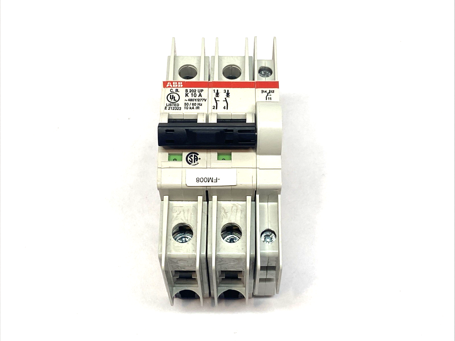 ABB S202UP-K10A Circuit Breaker 2-Pole 480Y/277VAC 50/60HZ 10kA - Maverick Industrial Sales