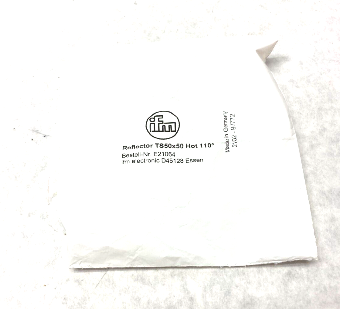 Ifm E21064 Reflector for Retro-Reflective Sensors, REFLECTOR TS-50X50/110°C - Maverick Industrial Sales