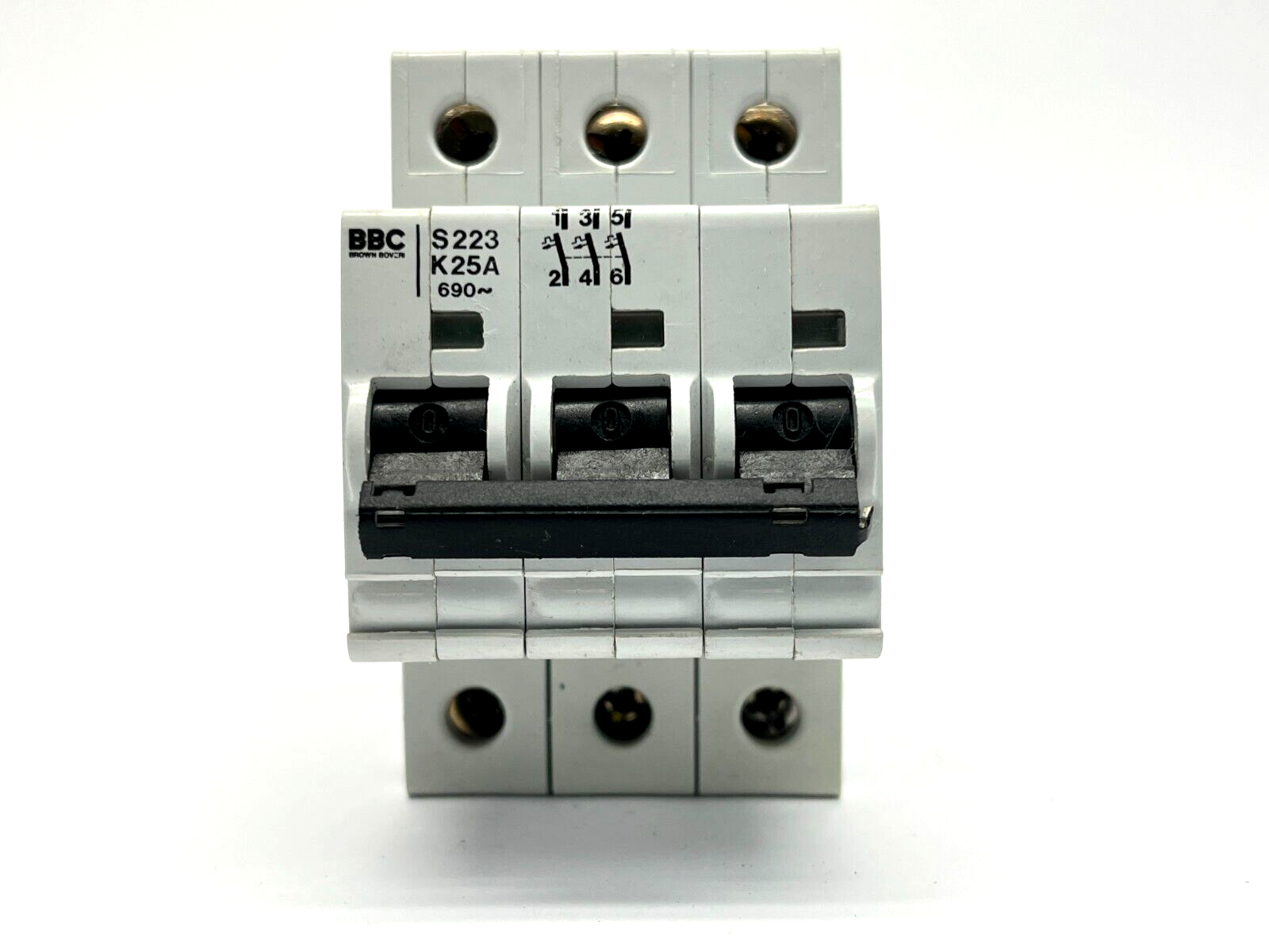 BBC S223 K25A Circuit Breaker 3-Pole 25A 690V - Maverick Industrial Sales
