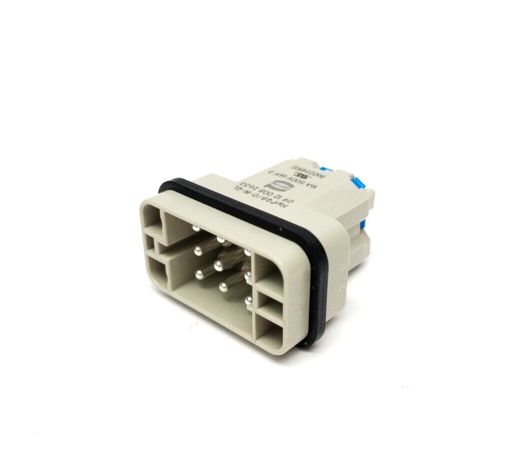 Harting Han Q8/0-M-QL Han-Quick Lock Male Connector Insert 09120082633 10 PACK - Maverick Industrial Sales