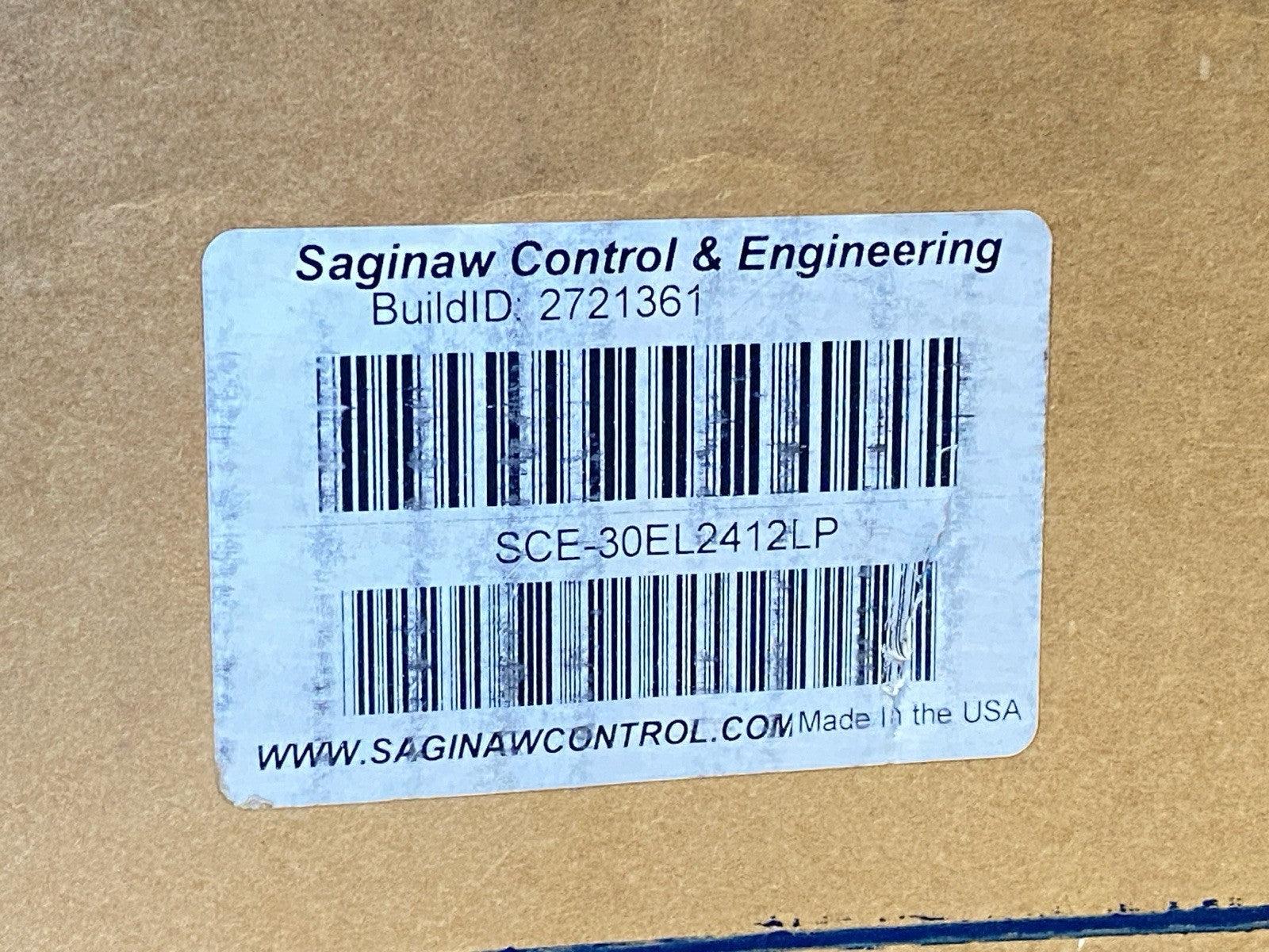 SCE-30EL2412LP | Saginaw Control & Engineering Wall Mount Enclosure 30"x24"x12" - New – Open box - Maverick Industrial Sales