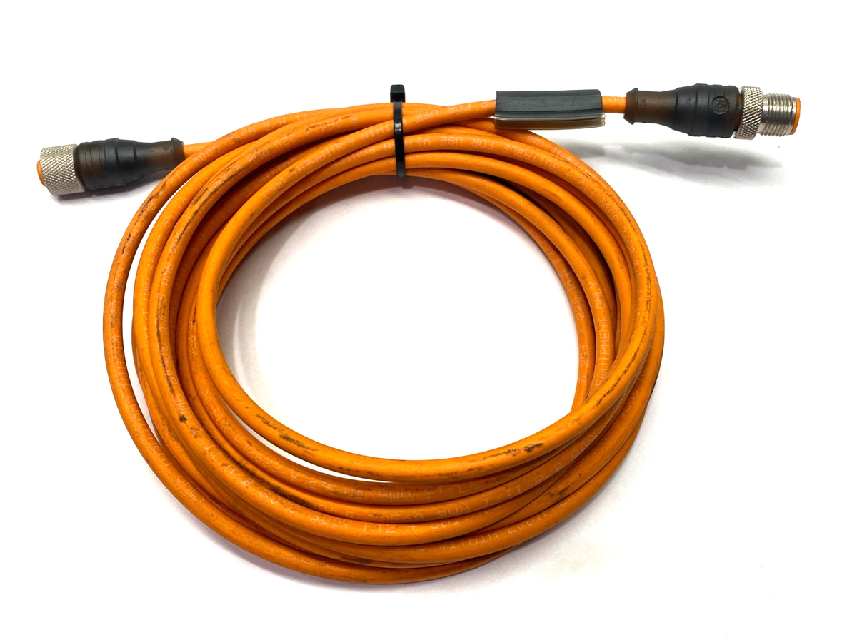 Lumberg Automation RST 4-RKT 4-251/5M Double Ended Cable M/F M12 4-Pin 600003412 - Maverick Industrial Sales