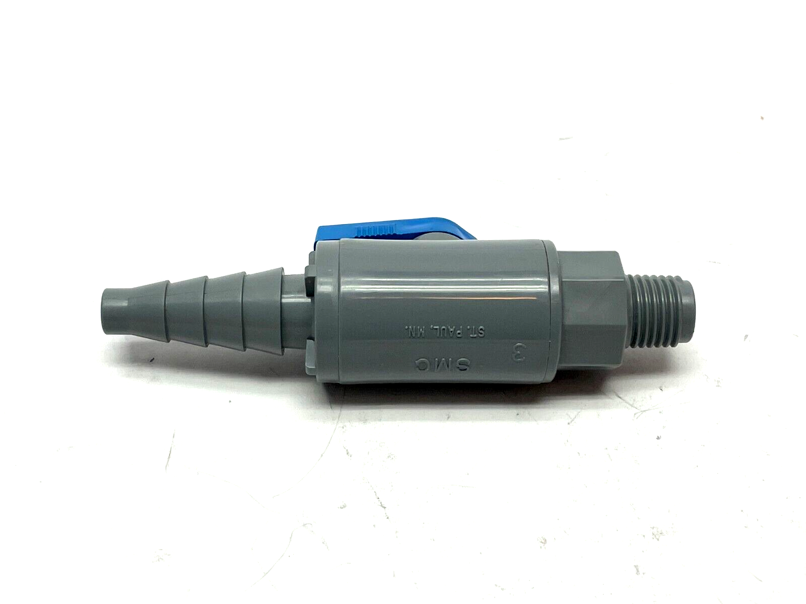 SMC 6386590 Ball Valve 1/4" MPT x 3/8" to 5/8" Barb - Maverick Industrial Sales