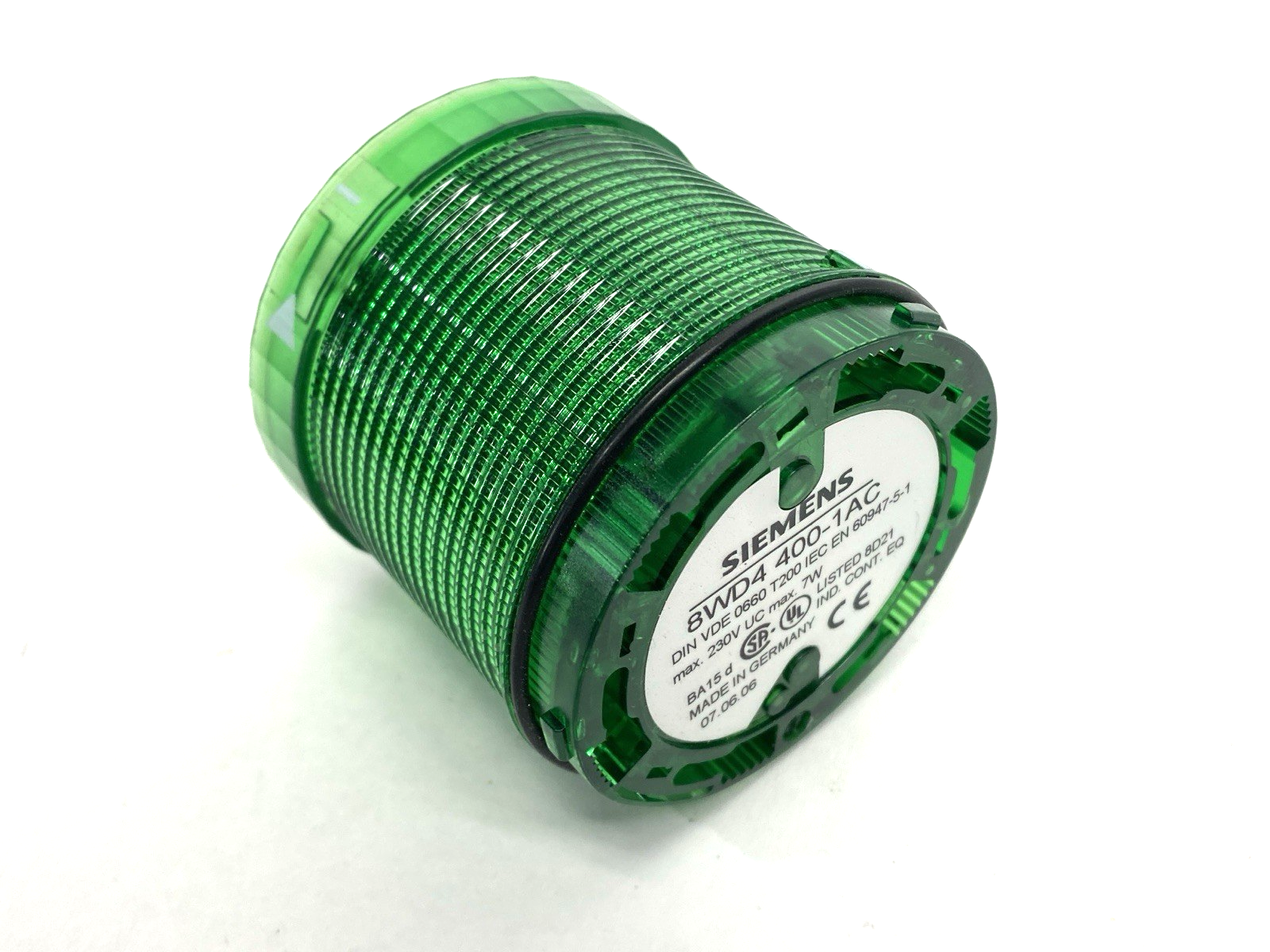 Siemens 8WD4400-1AC Green Steady Stack Light 70mm 230V - Maverick Industrial Sales