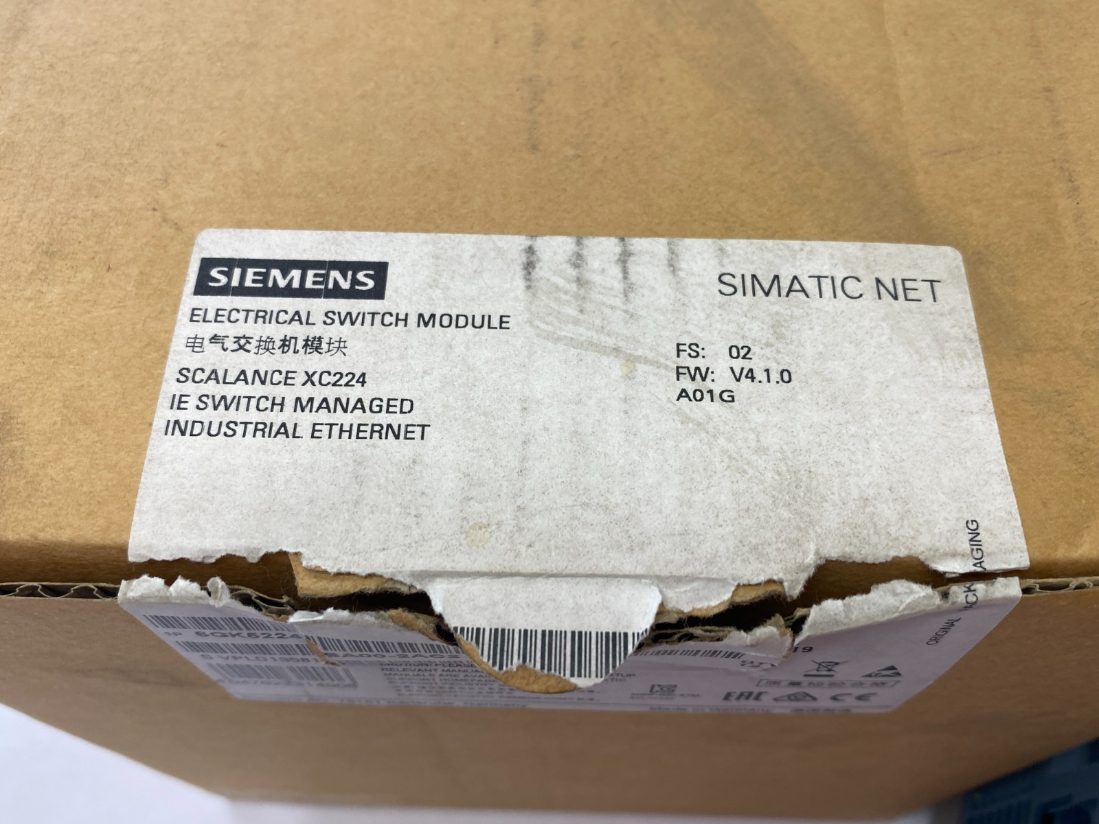 Siemens 6GK5224-0BA00-2AC2 SCALANCE XC224 Manageable Layer 2 IE Ethernet Switch - Maverick Industrial Sales
