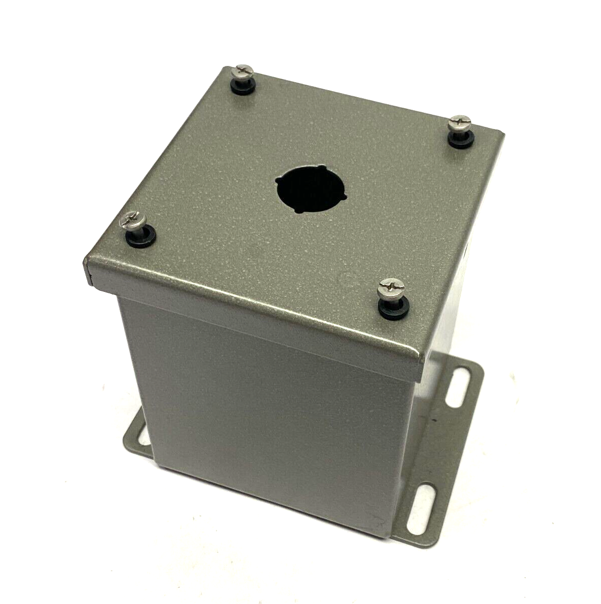 Saginaw Control & Engineering SCE-1PBXI Pushbutton Enclosure 4" x 4" DARK GRAY - Maverick Industrial Sales