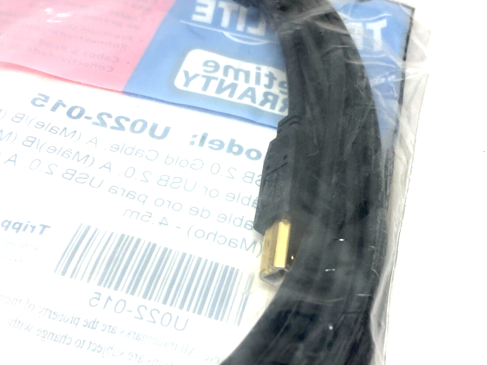 Tripp Lite U022-015 Hi-Speed USB 2.0 A to B Cable Assembly 15' Length - Maverick Industrial Sales