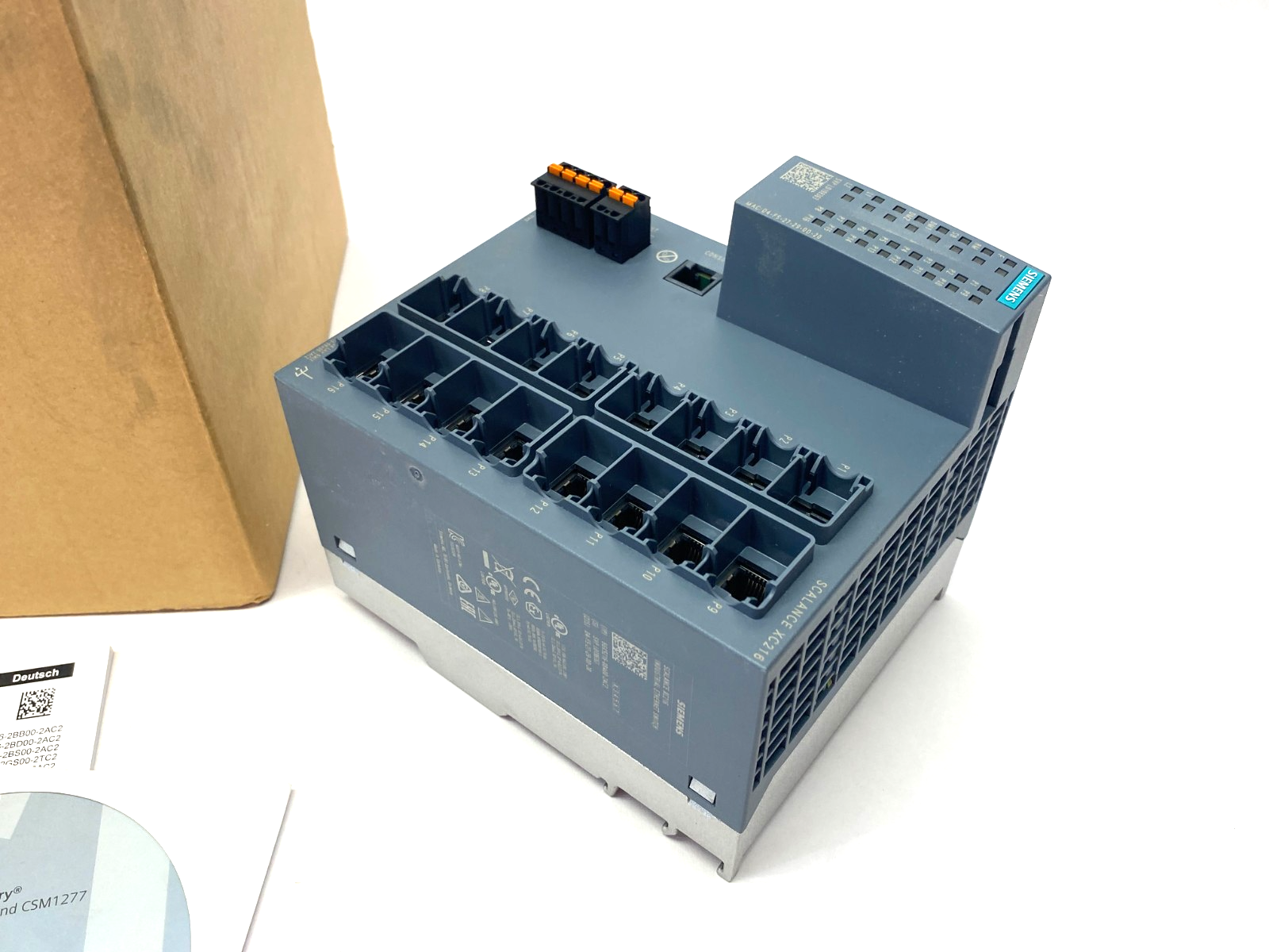 Siemens 6GK5216-0BA00-2AC2 SCALANCE XC216 Manageable Layer 2 IE Ethernet Switch - Maverick Industrial Sales