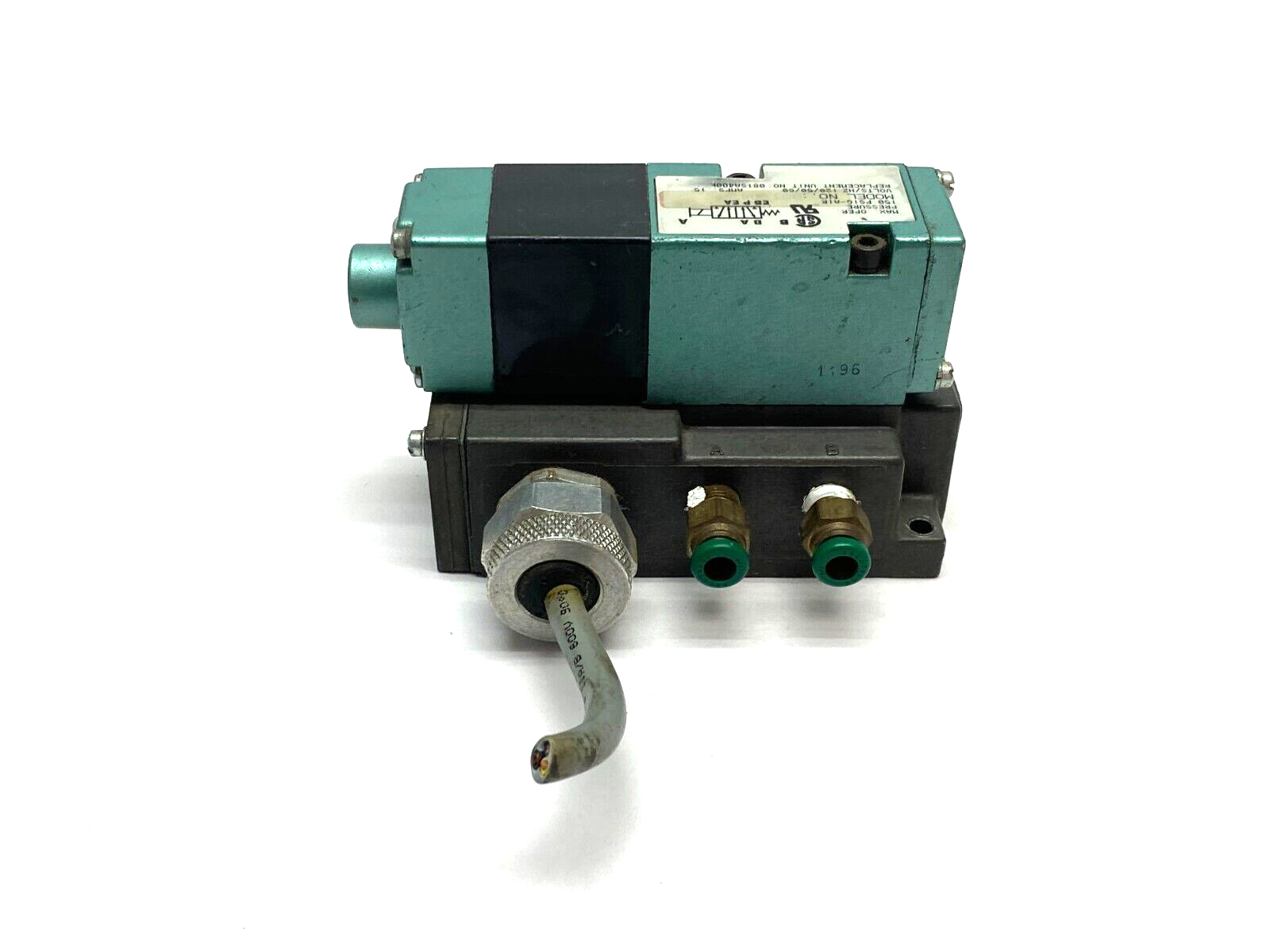Numatics 081SA43AK000030 Solenoid Valve 150psig 120V 15A - Maverick Industrial Sales