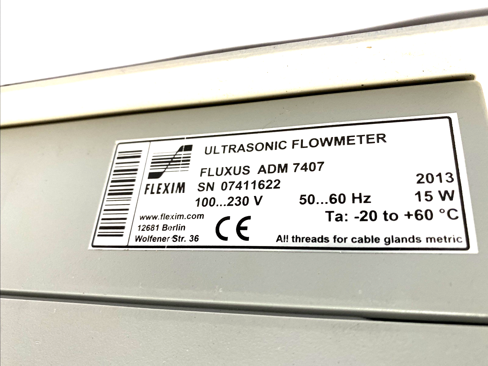 Flexim Flexus ADM 7407 Ultrasonic Flowmeter With CDQ2N52 Clamp-On Transducer - Maverick Industrial Sales