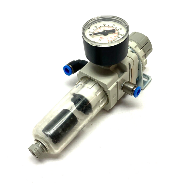 SMC AW20-N01C-Z-A Combination Filter Regulator w/ Gauge & Mounting Bracket - Maverick Industrial Sales