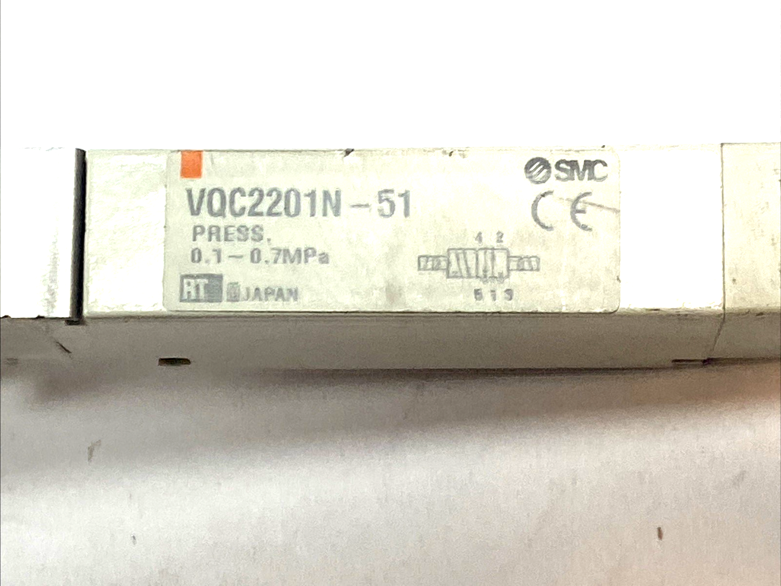 VQC2201N-51 | SMC 5-Port Solenoid Valve 24VDC Double 2-Position Actuator - Used - Maverick Industrial Sales