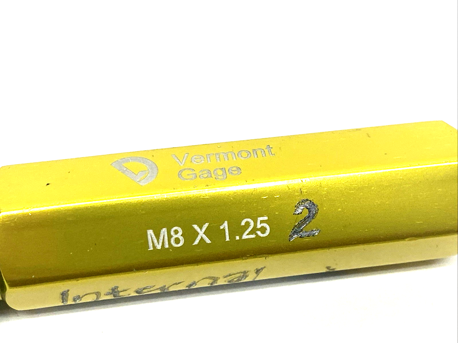 Vermont Gage M8 X 1.25 Thread/Plug Gage, Male/GO Only - Maverick Industrial Sales
