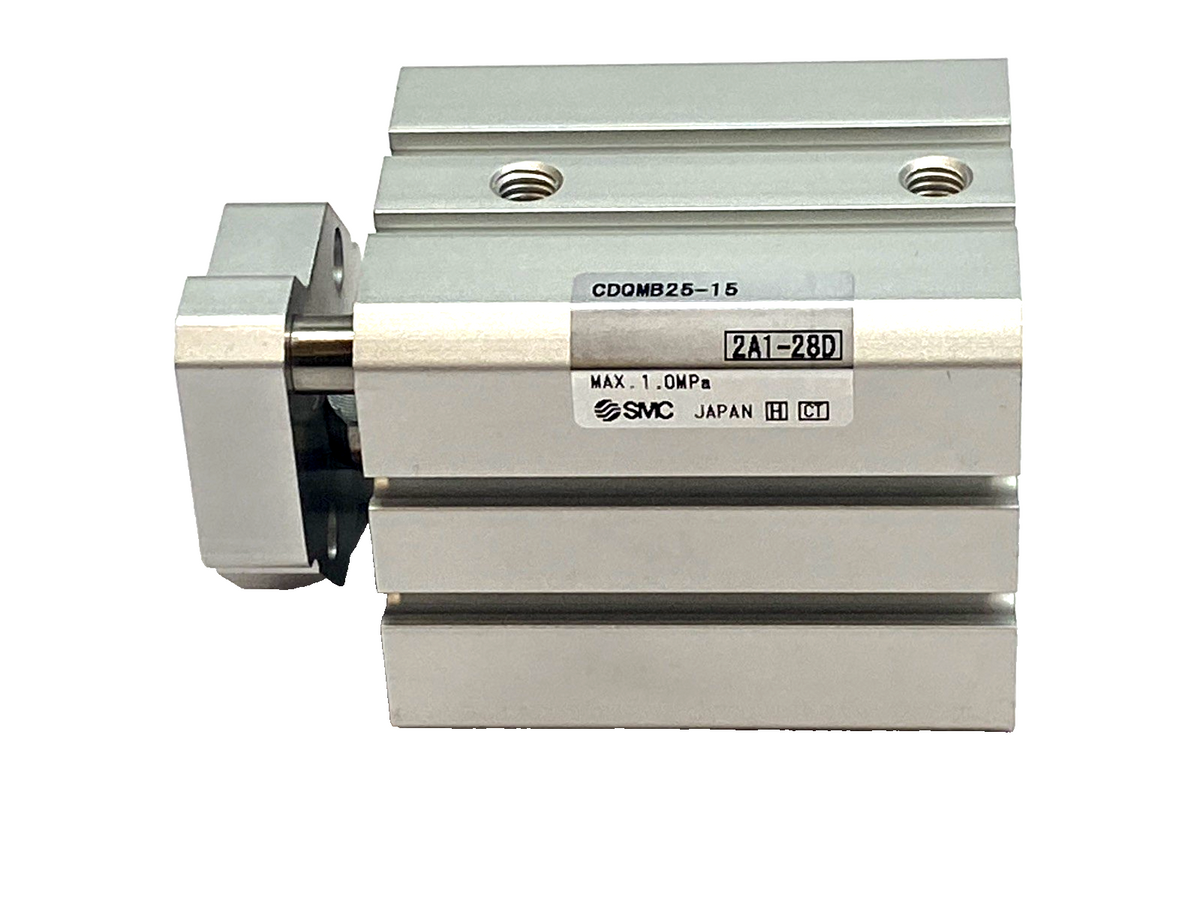 CDQMB25-15 | SMC Compact Guide Rod Cylinder 25mm Bore 15mm Stroke - New – Open box - Maverick Industrial Sales