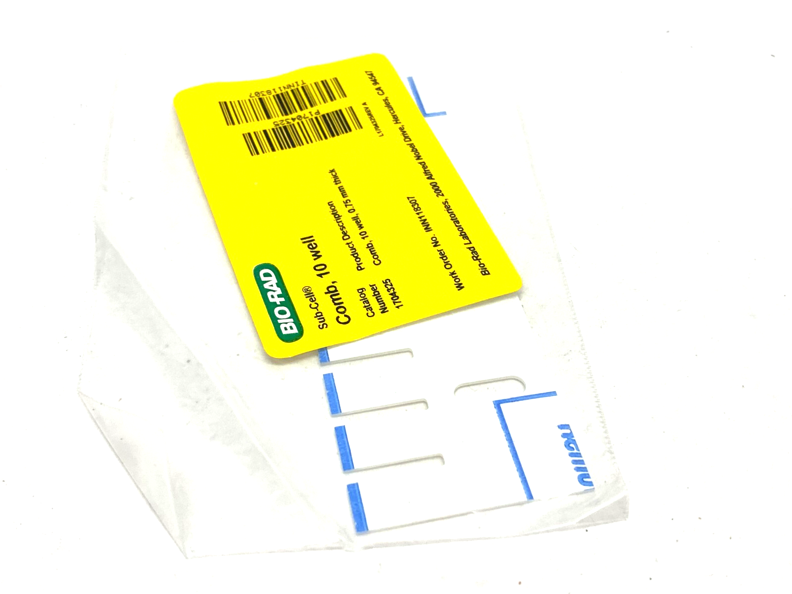 Bio Rad 1704325 Adjustable Height Comb 10-Well 0.75mm for Sub Cell/Mini Sub-Cell - Maverick Industrial Sales
