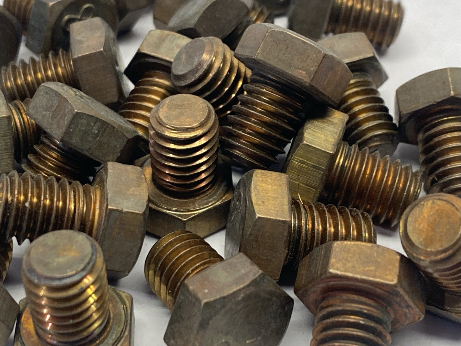 Hex Head Machine Bolt Bronze Silicon 3/8"-16" UNC x 1/2" LOT OF 27 - Maverick Industrial Sales