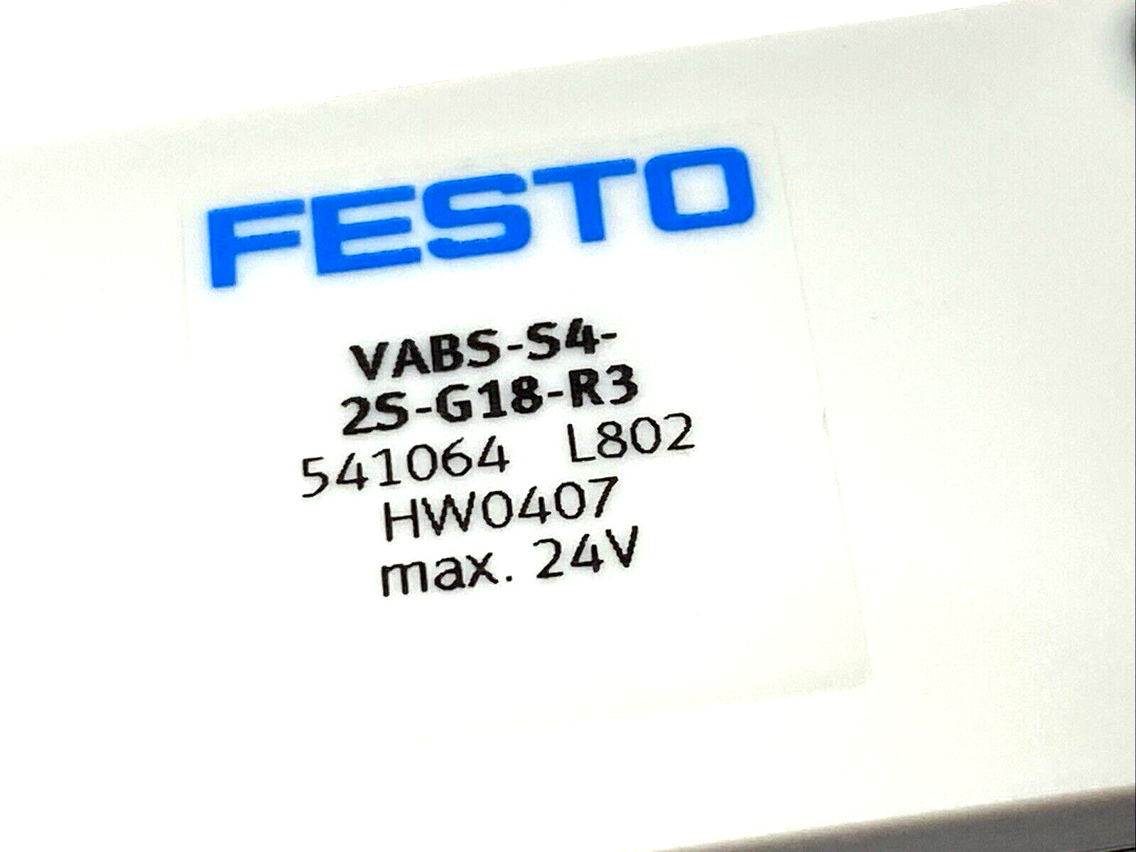 Festo VABS-S4-2S-G18-R3 Sub-Base 541064 - Maverick Industrial Sales