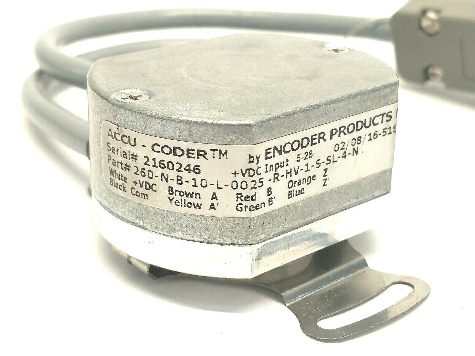 Encoder Products Accu-Coder 260-N-B-10-L-0025-R-HV-1-S-SL-4-N Encoder 1/2" Bore - Maverick Industrial Sales