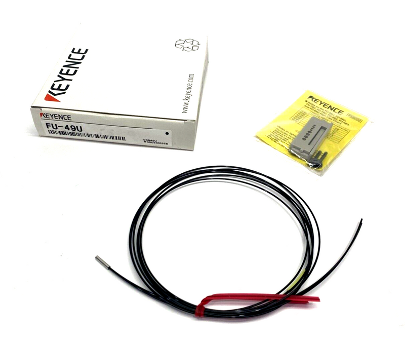 Keyence FU-49U Fiber Optic Sensor Reflective Fiber Unit 1m - Maverick Industrial Sales