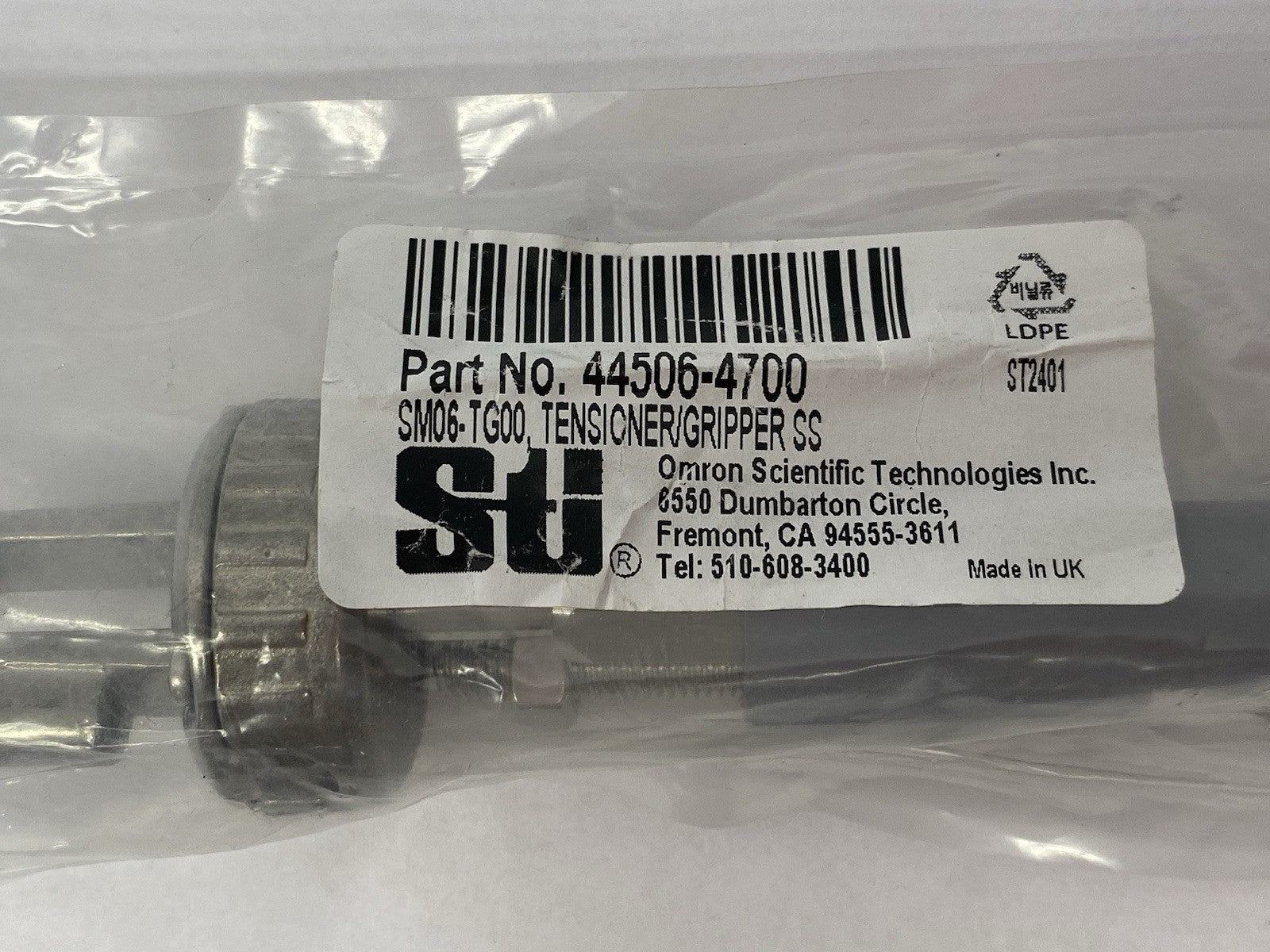 STI Omron 44506-4700 Tensioner Gripper, Stainless Steel, SM06-TG00 - Maverick Industrial Sales