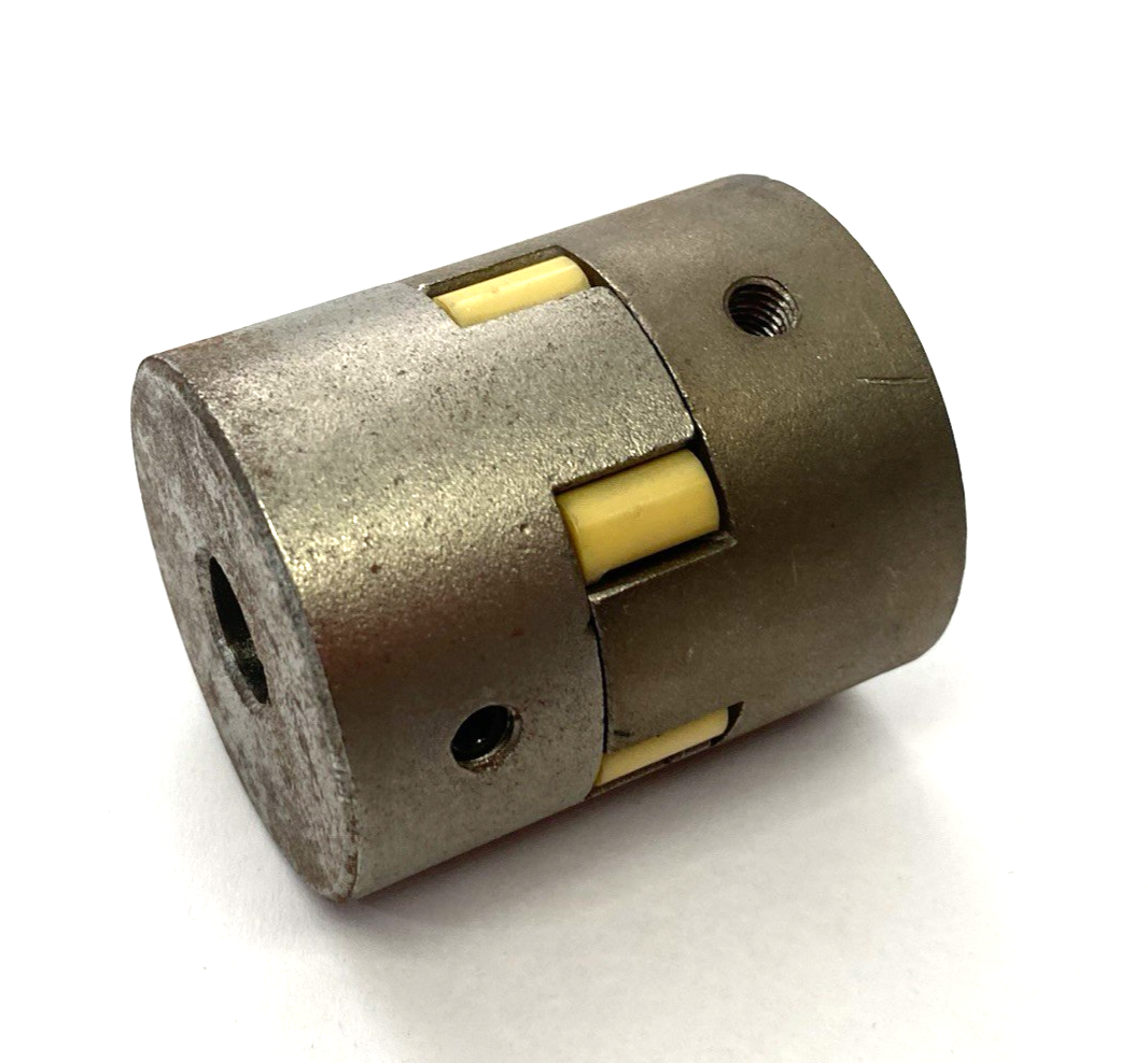 ML075 12MM | Martin Jaw Coupling Hub Half 2x w/ Flexible Spider Insert - Used - Maverick Industrial Sales