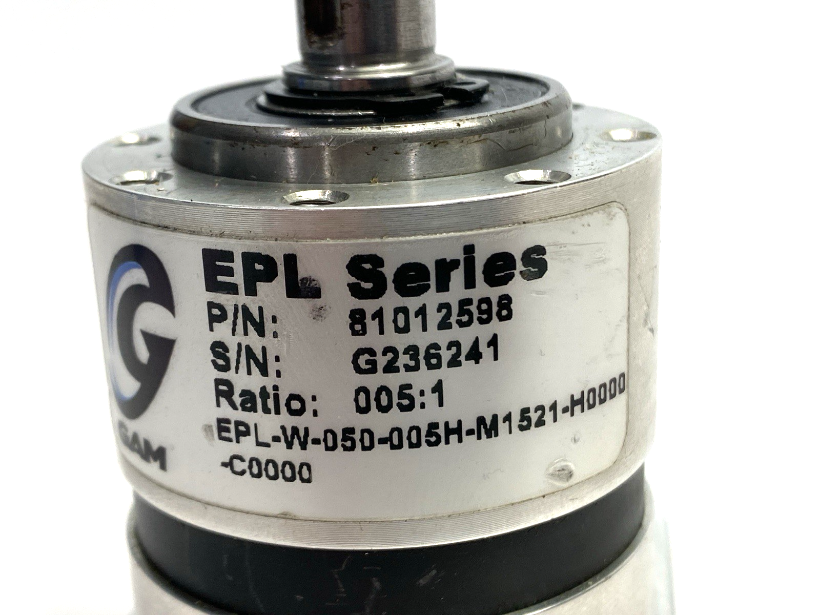 GAM 81012598 Planetery Gearbox 005:1 Ratio EPL-W-050-005H-M1521-H0000-C0000 - Maverick Industrial Sales
