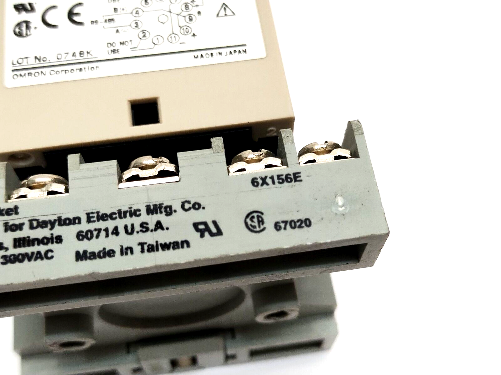 Omron E5ZN-SDL Setting Display Unit For Temperature Controller w/ 6X156E Socket - Maverick Industrial Sales