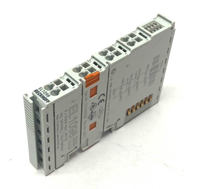 Beckhoff EL1098 EtherCAT Digital Input Terminal 8-Channel Ground Switching - Maverick Industrial Sales